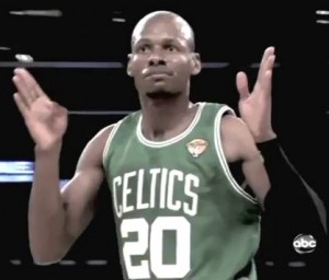 Ray Allen (Boston Celtics) Set an NBA Finals record eight 3-pointers in Game 2 of the NBA Finals 2010